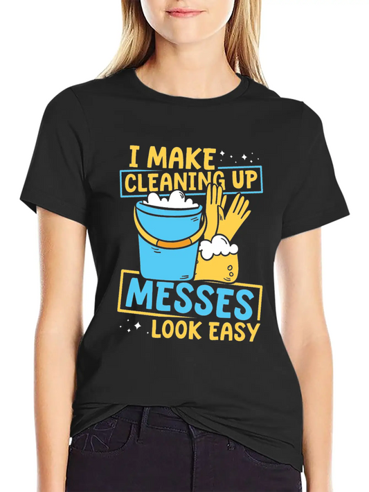 Cleaner Classic Fit Graphic Tee For Daily Comfort – Unisex Cotton Shirt